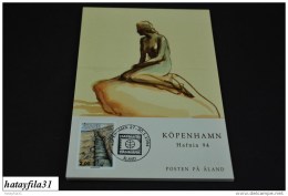 Finnland - Aland  1994  EXHIBITION CARD ( Messe Karten ) HAFINA ´ 94 DANMARK    (T - 100 ) - Maximum Cards & Covers