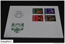 Lichtenstein   1982   FDC  Mi. 793 - 796  Wappen Der Landammänner       (  T - 85 ) - Dienstzegels