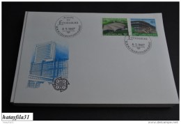 Luxemburg  1987   FDC   Mi.1174 - 1175   / Europa : Moderne Architektur    ( 103 ) - 1987