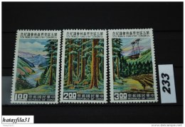 Taiwan 1960 - Mi. 372 A - 374 A ** Postfrisch - Unused Stamps