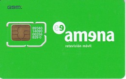 AMR-004 ? TARJETA DE ESPAÑA DE AMENA AUNA  GSM-SIM   DOS - DUAL  NUEVA-MINT - Amena - Retevision