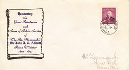 Canada FDC 3-11-1952 Sir John J. C. Abbott With Cachet - 1952-1960