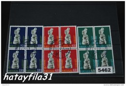 Portugal     1974   CEPT  Mi. 1231 - 1233   4 Er Block    Gestempelt  / Skulpturen - 1974