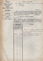 VP12.689 - PARIS X MONTARGIS 1873 - Acte De La Cie Du Chemin De Fer D'ORLEANS à CHALONS Concernant La Commune D'AMILLY - Chemin De Fer