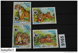 Laos    1984  W.W.F   Mi. 706 - 709   Gebraucht    / Tieger - Used Stamps