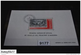 Andora ( Französische Posten )    1982  Mi. Block 1  Gestempelt        /  Nationale Briefmarkenausstelling - Blokken & Velletjes