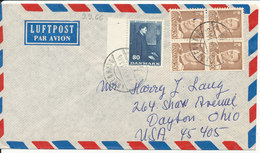 Denmark Air Mail Cover Sent To USA Copenhagen 9-9-1966 - Poste Aérienne