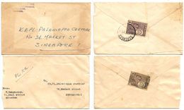 Malaya - Negri 1960‘s 2 Covers Sembilan To Singapore W/ Scott 69 - Negri Sembilan