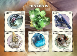 GUINEA BISSAU 2018 MNH** Minerals Mineralien Mineraux M/S - IMPERFORATED - DH1826 - Minéraux