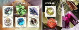 GUINEA BISSAU 2018 MNH** Minerals Mineralien Mineraux M/S+S/S - IMPERFORATED - DH1826 - Minéraux