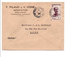 MADAGASCAR LETTRE A EN TETE POUR LA FRANCE DU 21/12/1953 - Briefe U. Dokumente