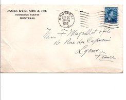 CANADA LETTRE POUR LA FRANCE DU 25/9/1953 - Lettres & Documents