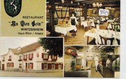 CPM GF  -21874 -  68- Wintzenheim  - Multivues Restaurant "Au Bon Coin"-Envoi Gratuit - Wintzenheim