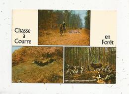 Cp , Sports , CHASSE A COURRE En Forêt , Multi Vues , Voyagée 1985 , Ed. Combier - Caza