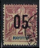 MAYOTTE        N°  YVERT     21   ( 2 )   OBLITERE       ( O   3/37 ) - Usados