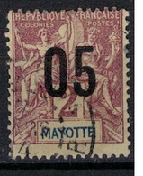 MAYOTTE        N°  YVERT     21   ( 3 )   OBLITERE       ( O   3/37 ) - Usati