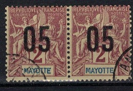 MAYOTTE        N°  YVERT     21 X 2  OBLITERE       ( O   3/37 ) - Usati