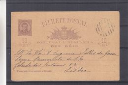 Portugal - Carte Postale De 1890 ? - Entier Postaux - Exp Vers Lisbonne - - Lettres & Documents