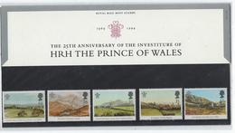 Great Britain 1994, The 25th Anniversary Of The Investiture Of Hrh The Prince Of Wales - Unused Stamps