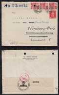 Japan 1940 Censor Cover OSAKA To NUERNBERG Germany Via Siberia - Lettres & Documents