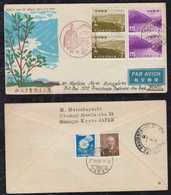 Japan 1967 FDC Cover CHICHIBU To SAO PAULO Brazil - Briefe U. Dokumente