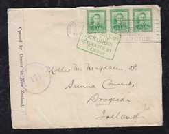 New Zealand 1942 Double Censor Cover To DROGHEDA Ireland - Lettres & Documents