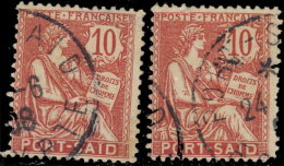 Port Saïd 1902. ~ YT 25 Par 2 - 10 C. Type Mouchon - Used Stamps