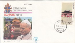 JAPAN Cover 10,popes - Covers & Documents