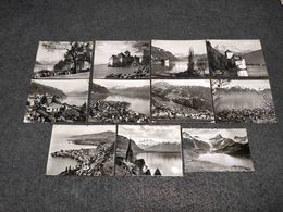 ANTIQUE LOT X 10 SMALL PHOTOS SWITZERLAND - MONTREAUX VIEWS - 35mm -16mm - 9,5+8+S8mm Film Rolls