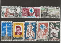 SENEGAL- POSTE AERIENNE N° 40 A 47 NEUF INFIME CHARNIERE - ANNEE 1964 - COTE :25 € - Sénégal (1960-...)