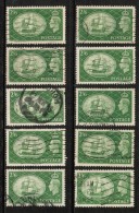 GREAT BRITAIN  Scott # 286 USED WHOLESALE LOT OF 10 (WH-155) - Vrac (max 999 Timbres)