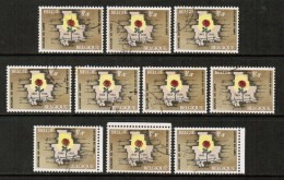 BELGIUM  Scott # B 775 USED WHOLESALE LOT OF 10 (WH-167) - Vrac (max 999 Timbres)