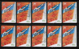 AUSTRALIA  Scott # 1855 USED WHOLESALE LOT OF 10 (WH-175) - Vrac (max 999 Timbres)