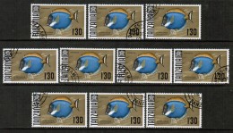 TANZANIA  Scott # 29 USED WHOLESALE LOT OF 10 (WH-191) - Vrac (max 999 Timbres)