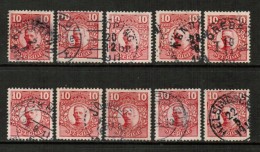 SWEDEN  Scott # 80 USED WHOLESALE LOT OF 10 (WH-193) - Vrac (max 999 Timbres)