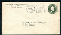 Etats Unis - Entier Postal De Urbana Pour Paris En 1915 - 1901-20