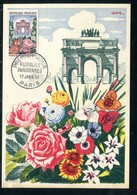 France - Carte Maximum 1959 - Floralies Parisiennes - Arc De Triomphe - 1950-1959