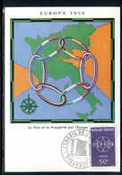 France - Carte Maximum 1959 - Europa - 1950-1959