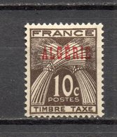 ALGERIE TAXE  N° 33  NEUF AVEC CHARNIERE COTE  0.30€ TYPE GERBES - Postage Due