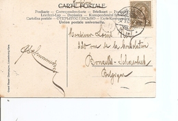 Luxembourg ( CP De 1908  De Dudelange  Vers La Belgique à Voir) - 1906 Guillermo IV