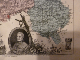 1880 ORNE:(Alençon,Argentan,etc) Carte Géographique :Célèbre(Charlotte Corday)  -Imp.taille Douce - Migeon (éditeur) - Mapas Geográficas