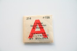 Watches PARTS : BULOVA ACCUTRON - CAL. 214 Part #158 - 1 Center Sec Pinion & Washer - Original Vintage Genuine Parts - - Autres & Non Classés