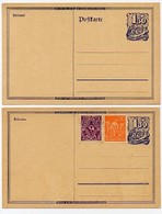 DR  P148 AI  2 Postkarten ** 1922 - Postcards