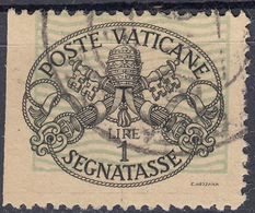 VATICANO - 1945 - Segnatasse Yvert 10a, Varietà Non Dentellata Su Un Lato, Come Da Immagine. - Taxes