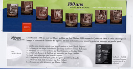 {06449} Marque-pages " Ed GID , 100 Ans Noir Sur Blanc " Canada . TBE.    " En Baisse " - Marque-Pages