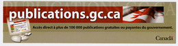 {06453} Marque-pages " Publications Gc " Canada . TBE. " En Baisse " - Marque-Pages