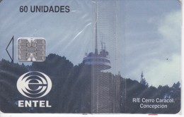 TARJETA DE CHILE DE UNA ANTENA DE TELECOMUNICACIONES (SATELLITE) NUEVA-MINT (CERRO CARACOL) - Chile