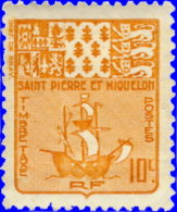 St-Pierre & Miquelon Taxe 1947. ~ T 67** - Armoiries - Timbres-taxe