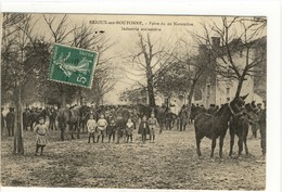 Carte Postale Ancienne Brioux Sur Boutonne - Foire Du 20 Novembre. Industrie Mulassière - Anes - Brioux Sur Boutonne