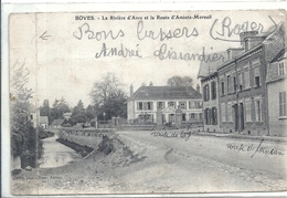 SOMME - 80 - BOVES -  Rivière D'Avre Et Rte Amiens - Moreuil - Pliure Gauche - Boves